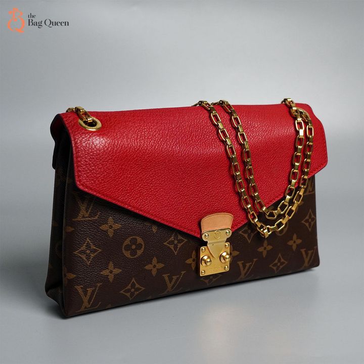 BS 1160 LV Cerise Monogram Canvas Pallas Chain Bag